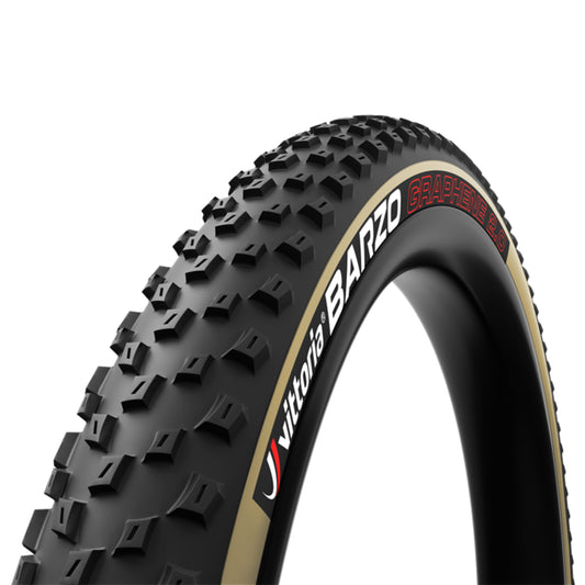 MTB Tyre 29 X 2.25 Vittoria Barzo Graphene 2.0 Black-Tan Tubeless Ready TS (55-622) -All-Round Terrain-