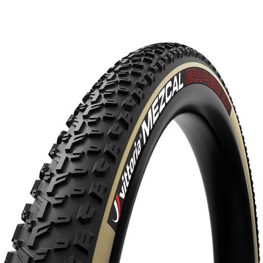 29 x 2.25 Vittoria Mezcal 3 Graphene 2.0 Black/Tan Tubeless Ready TS (55-622) MTB Tire -Dry Terrain-
