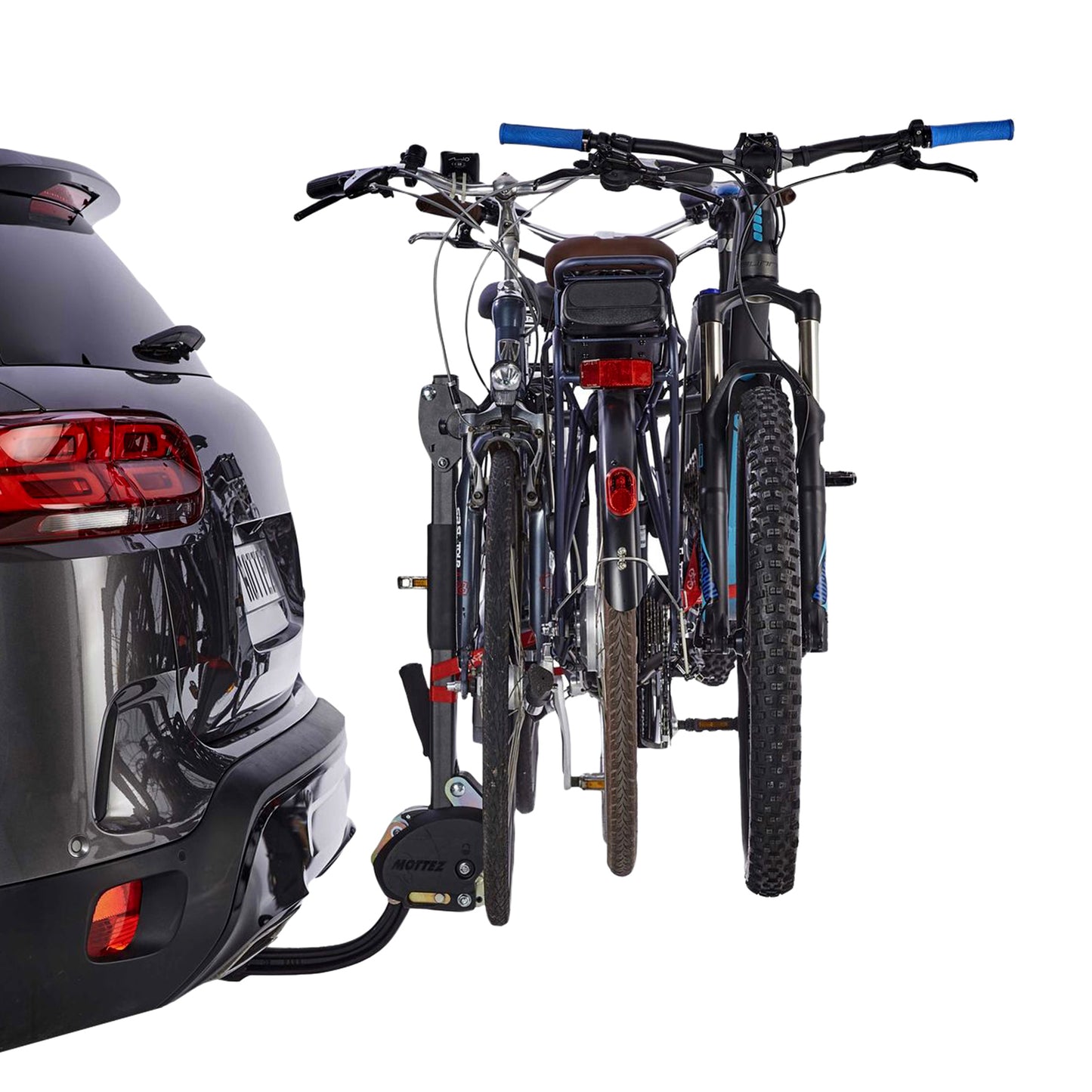 Porte-vélos attelage Mottez Hercule 3 VAE inclinable