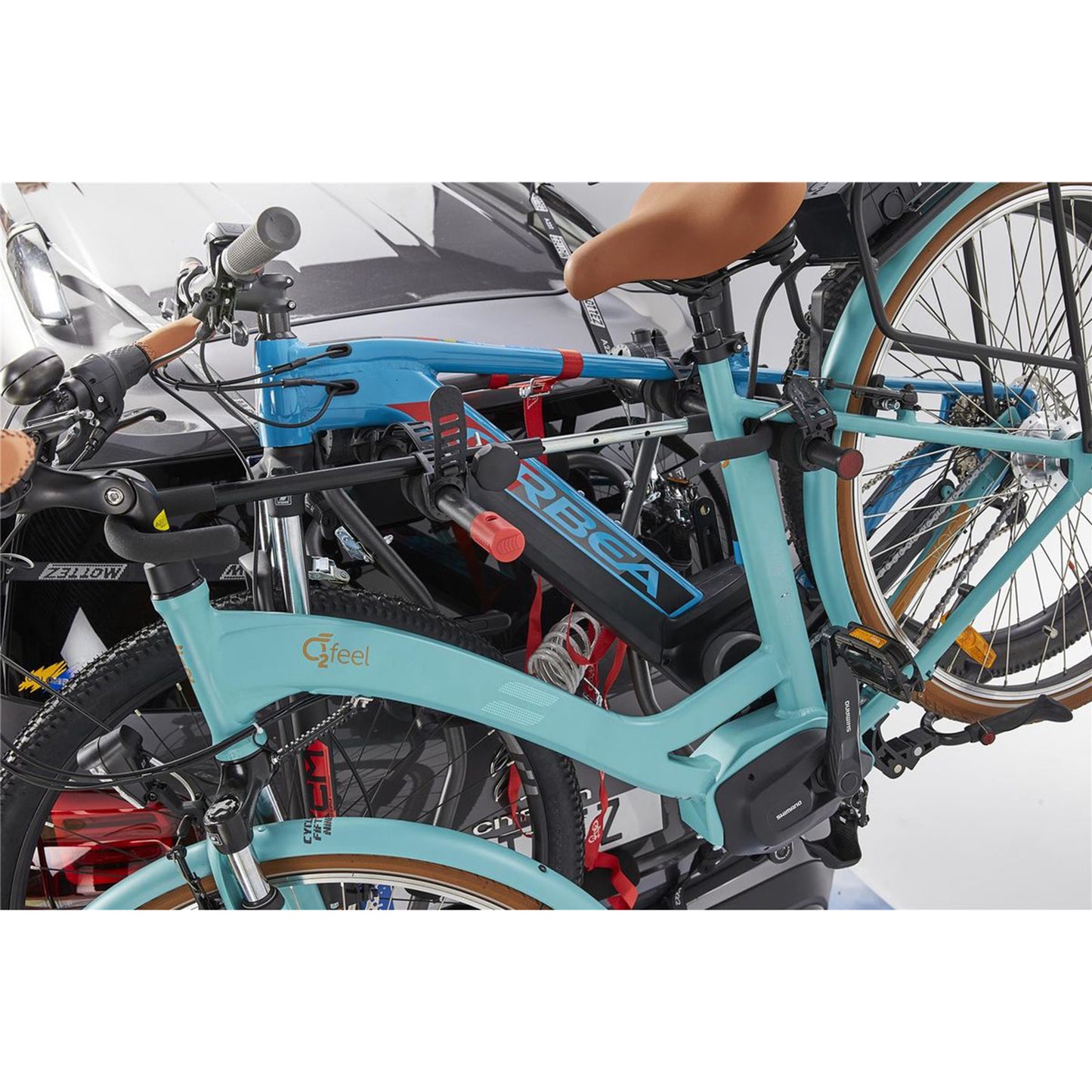 Mottez Shiva 2 VAE Trunk Bike Rack with Anti-Theft Device