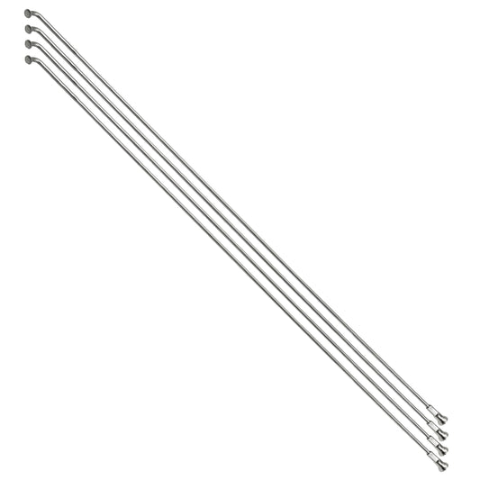 Rayon PCP renforcé inox argent 2mm/2,3mm coudé 300 mm x4