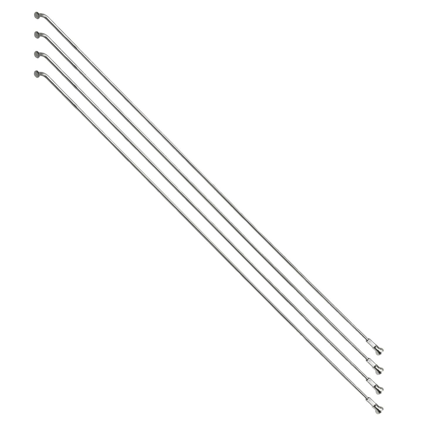 Rayon PCP renforcé inox argent 2mm/2,3mm coudé 260 mm x4