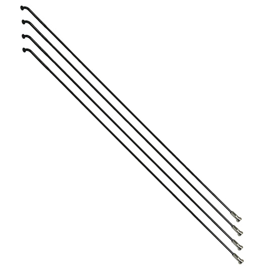 Rayon PCP renforcé inox noir 2mm/2,3mm coudé 268 mm x4