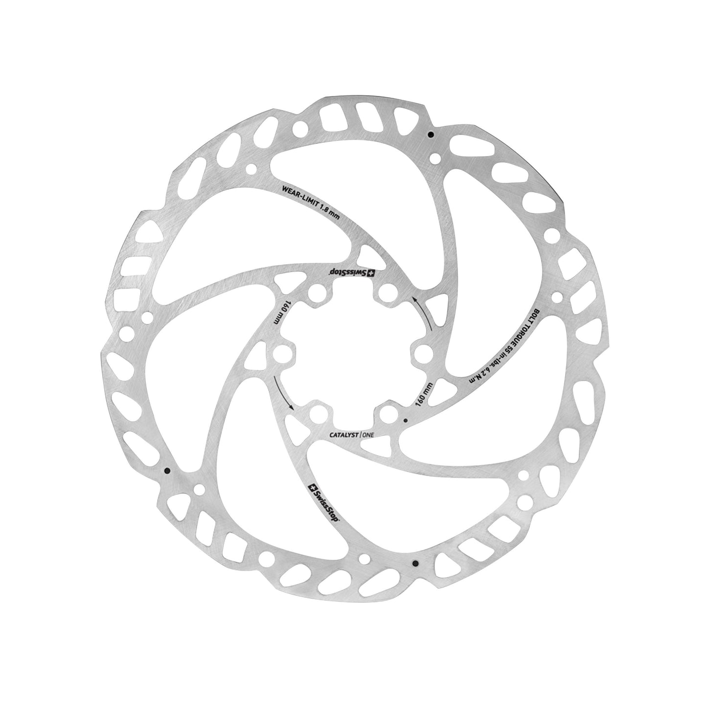 Disque de frein route VTT 6 trous SwissStop catalyst one 160mm