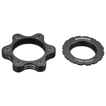 Adaptateur frein à disque transforme fixation disque Centerlock Shimano en 6 trous pour axe traversant origine