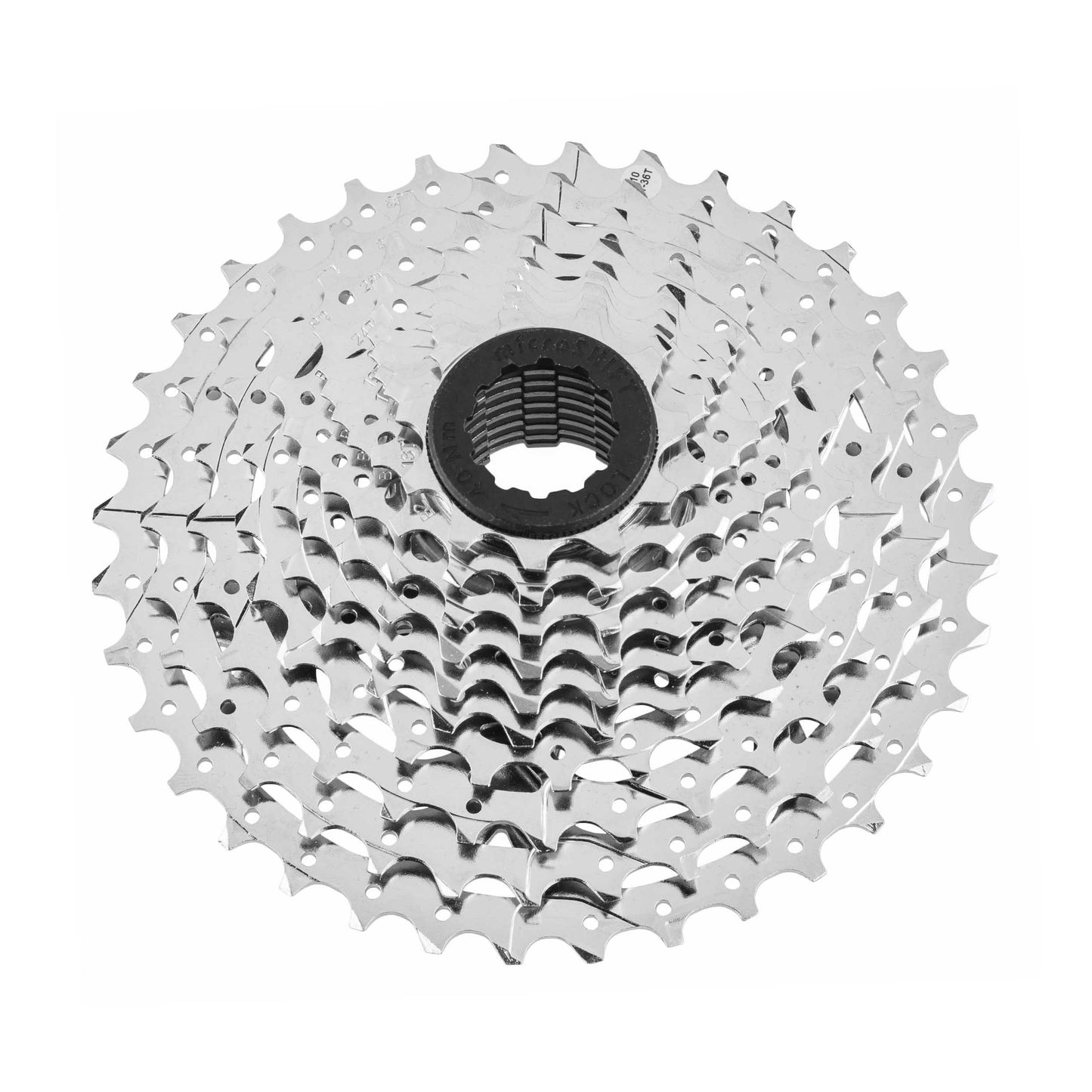 Microshift 10-speed cassette 11-36 for Shimano-Sram MTB silver (sold individually) (11-13-15-17-19-21-24-28-32-36)