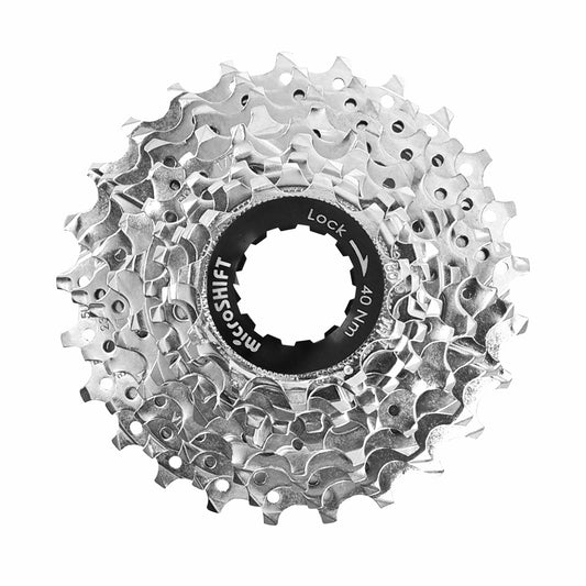 Cassette 10s. Microshift 11-25 for Shimano-Sram road silver (sold individually) (11-12-13-14-15-17-19-21-23-25)