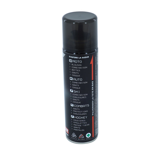 Assécheur Vulcanet contre humidité et les odeurs pour casque, gant, protection (aérosol 200 ml)