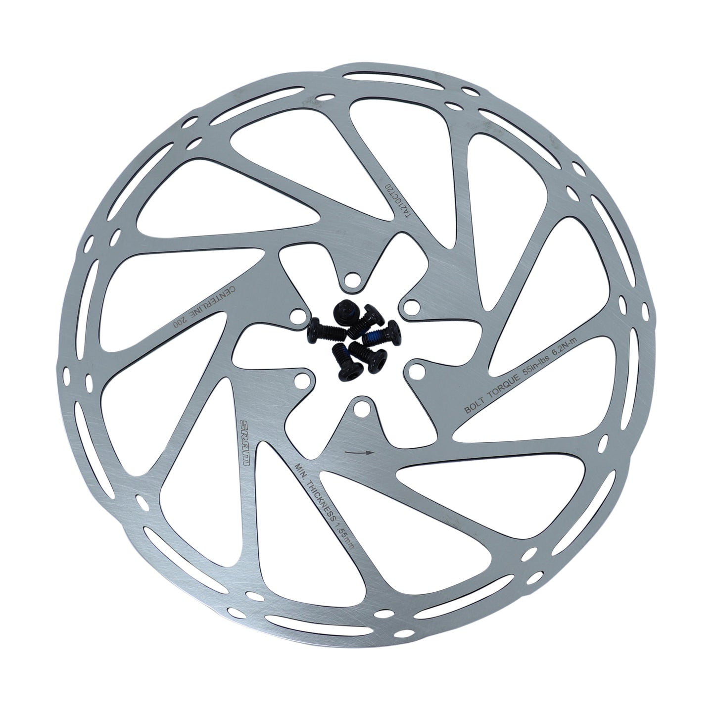 Disque de frein VTT 6 trous SRAM centerline 200mm argent