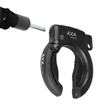 Antivol vélo fer à cheval Axa defender noir sans fixation - compatible plug - sécurité niveau 12-15