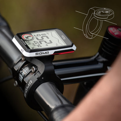 Compteur Sigma rox4.0 Gps blanc altimètre avec cardio