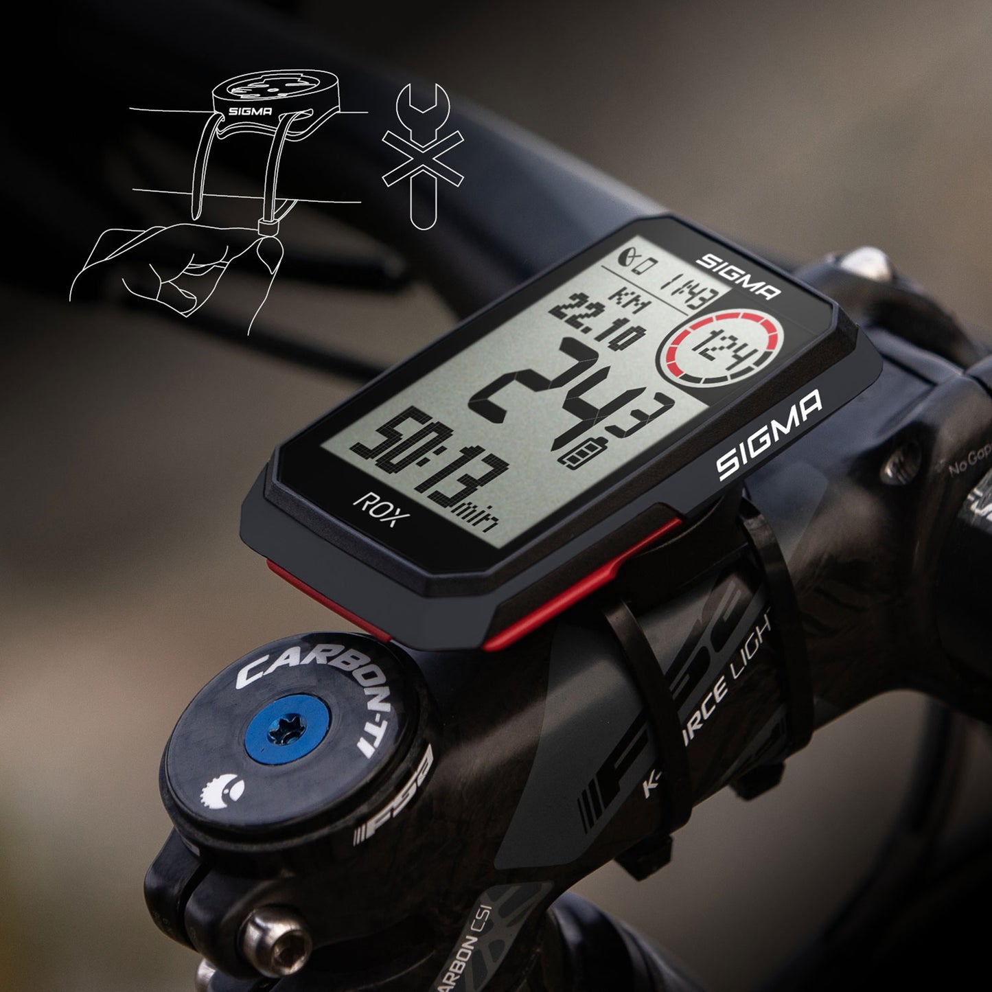 Compteur Sigma rox4.0 Gps noir altimètre