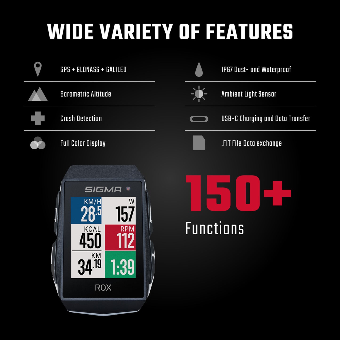 Compteur Sigma rox11.1 evo Gps blanc avec cardio et altimètre