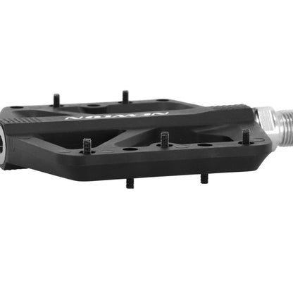 Pédale VTT BMX plateforme Newton fibre axe alu 9/16
