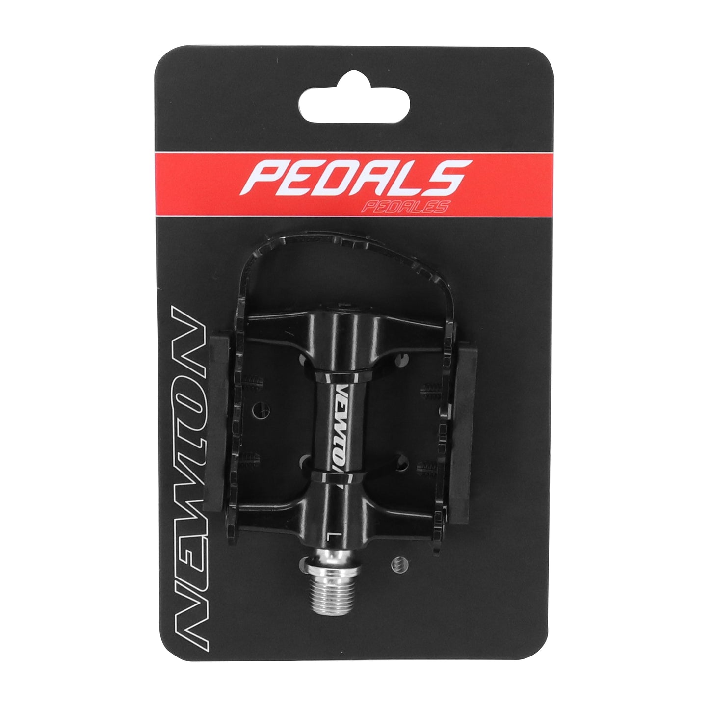 Premium Newton MTB pedal black aluminum black aluminum cage 9/16