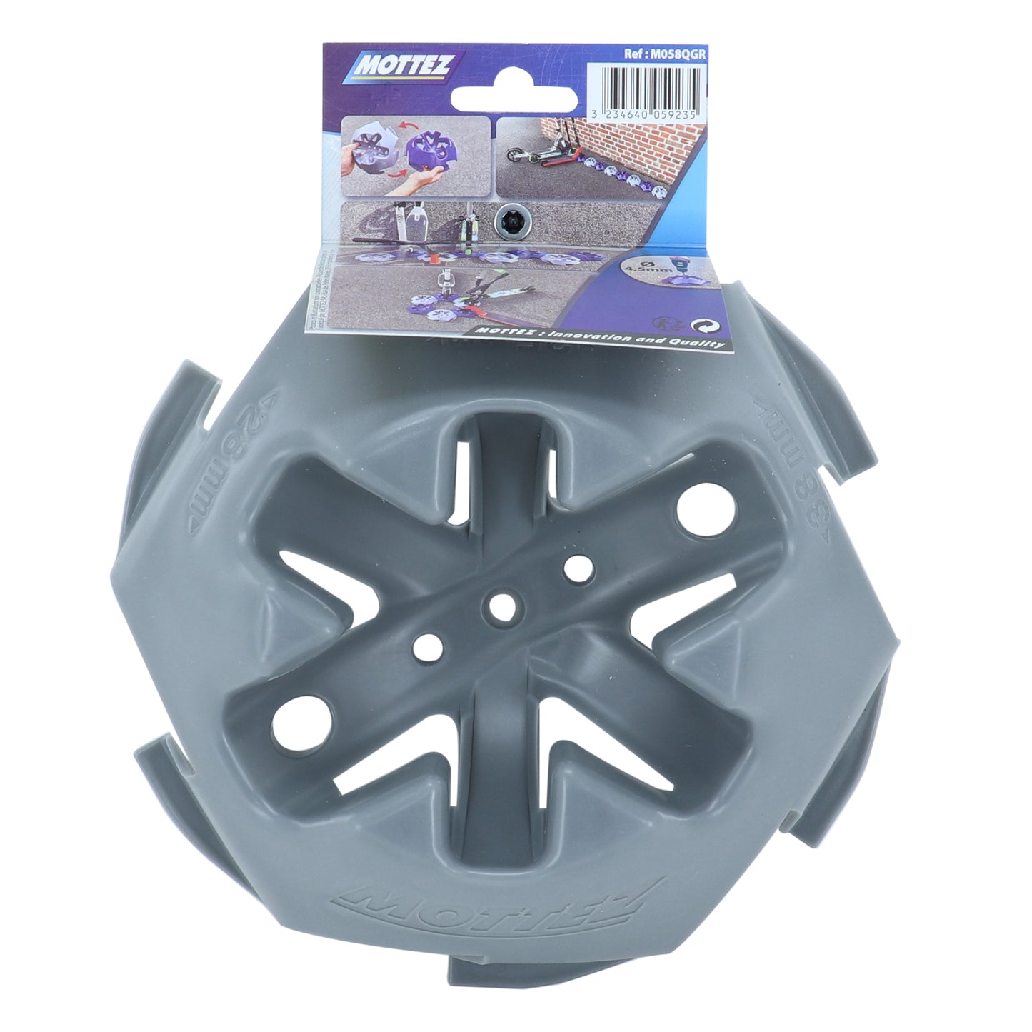 Support de rangement trottinette Mottez gris fixation sol