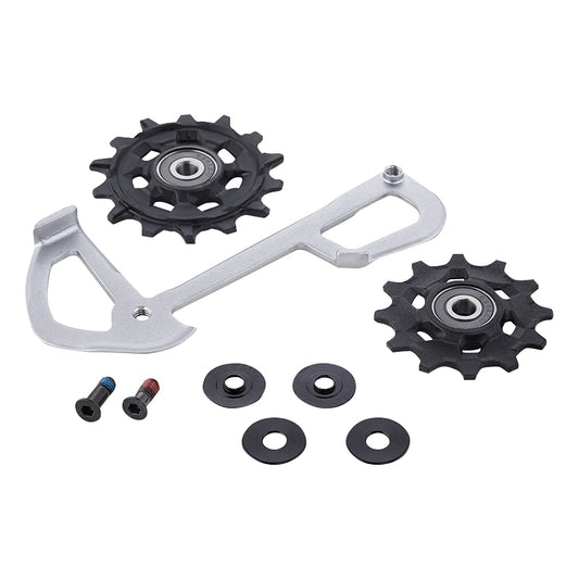 Galet dérailleur Sram GX eagle 12v. x-sync jeu de 2 avec plaque arrière de chape dérailleur
