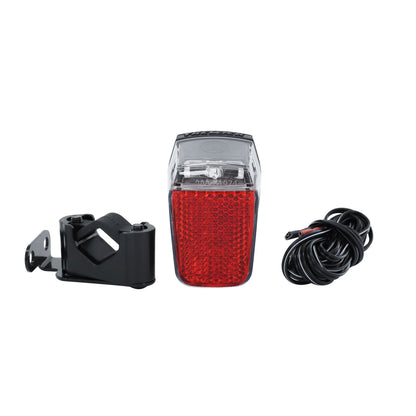 Eclairage vélo à dynamo arrière sur garde boue Trelock ls631 visible 500m compatible vae - e-bike 6-12v