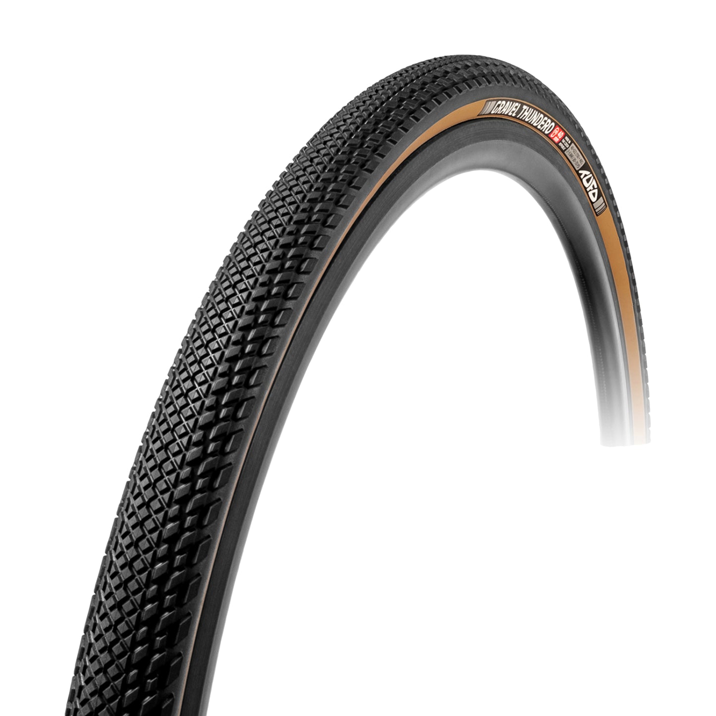 Gravel Tire 700 X 40 Tufo Thundero Black-Tan Tubeless Ready TS (40-622)