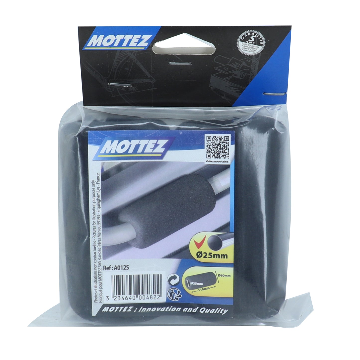 Mottez Bike Rack Foam Protectors for 25mm Tube