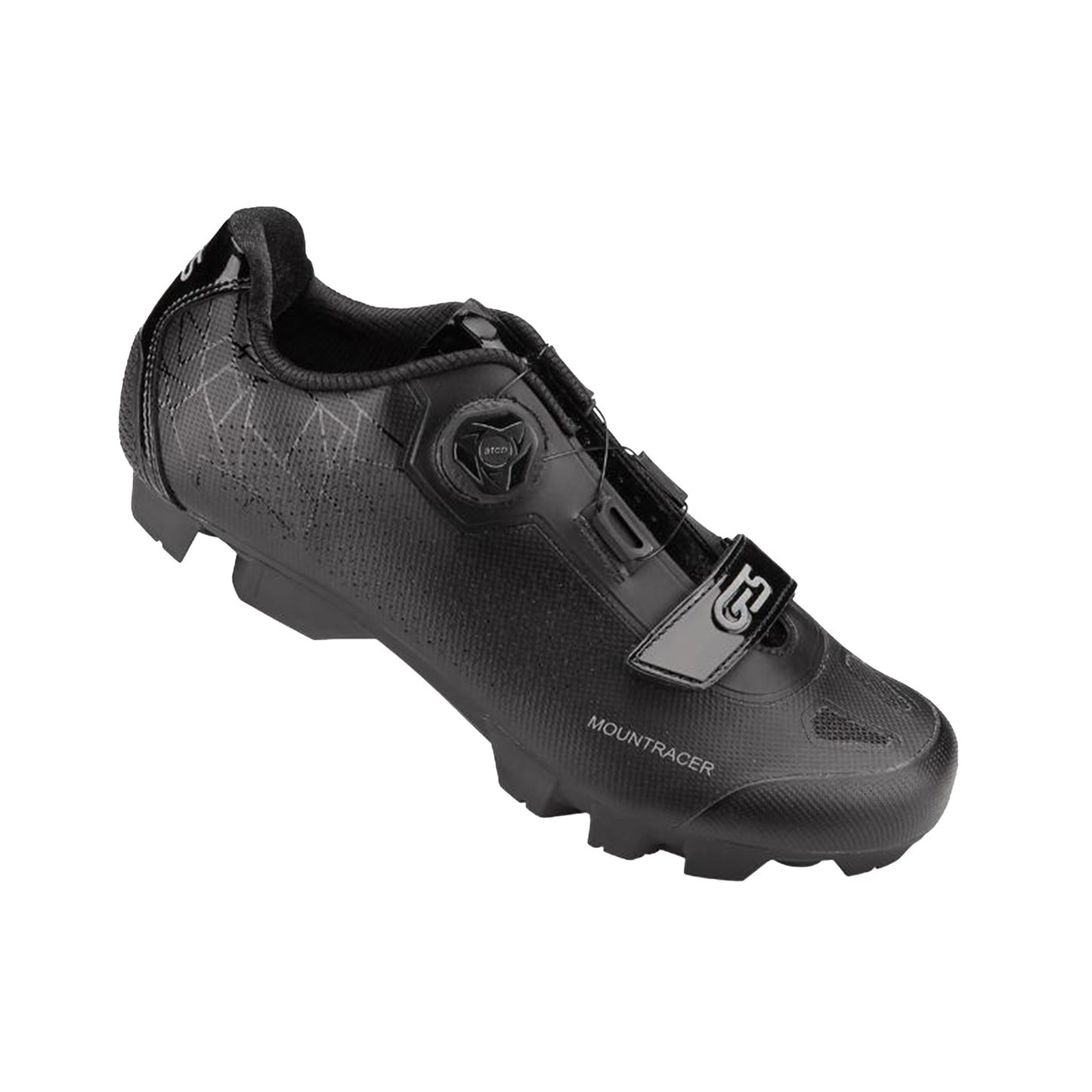Chaussures VTT Ges mountracer2 noir fixation microclip atop / velcro compatible SPD