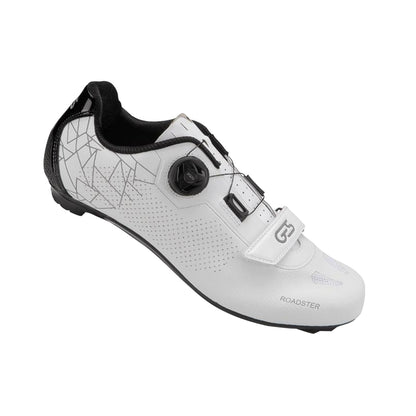Road shoes Ges roadster2 white microclip atop-velcro fastening Look-Shimano compatible