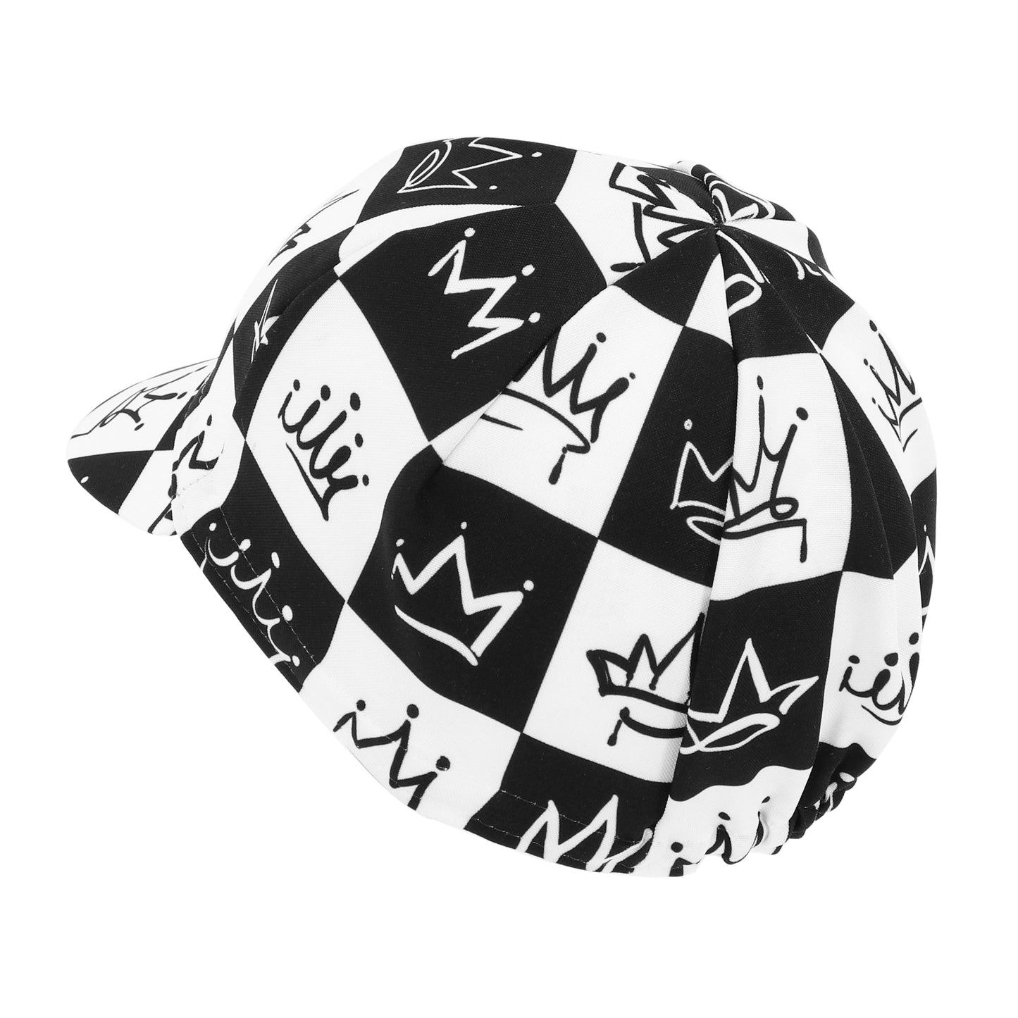 Casquette vélo déco king noir-blanc Gist