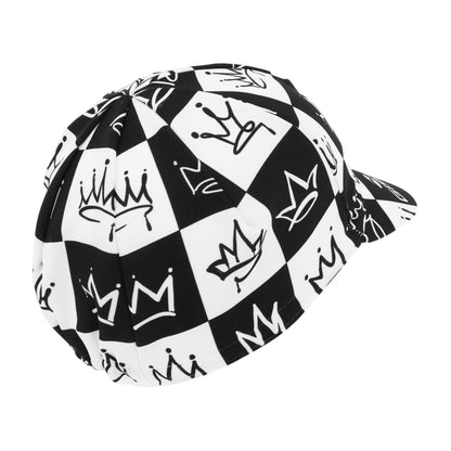 Casquette vélo déco king noir-blanc Gist