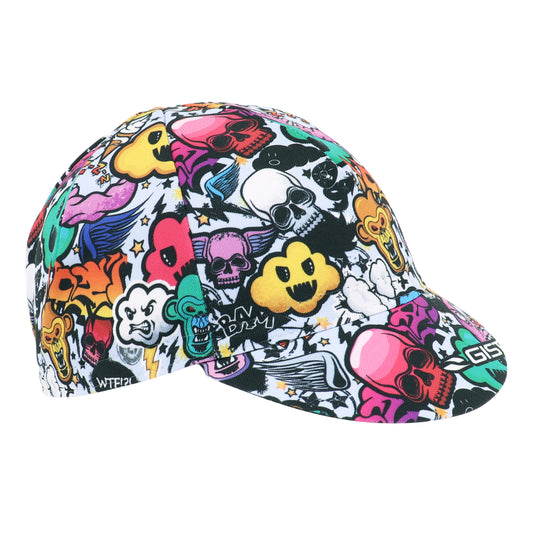 Casquette vélo déco covering monstres fuck multicolor Gist