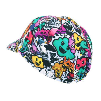 Casquette vélo déco covering monstres fuck multicolor Gist