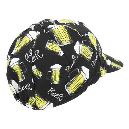 Casquette vélo déco bière noir / jaune Gist