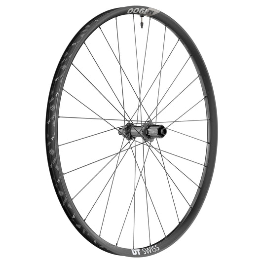 27.5" MTB Disc Wheel DT Swiss M1900 Boost Centerlock Tubeless Ready Rear Black Shimano 10-11 speed Thru Axle 12-142 Rim 30C Max Rider Weight 110kg