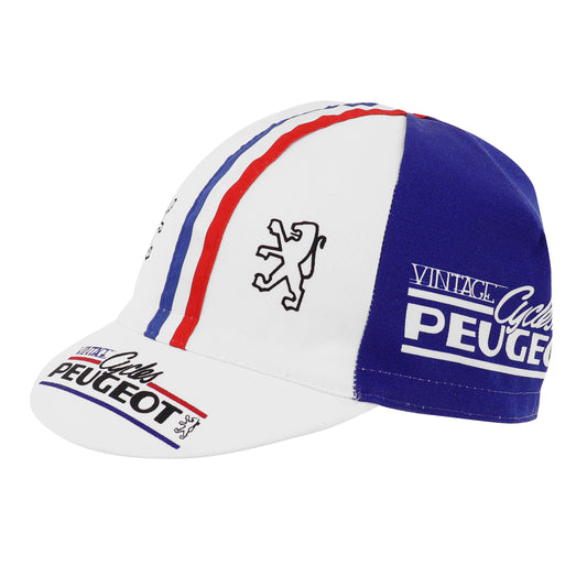 Vintage cycling cap Peugeot team blue / white / red Gist