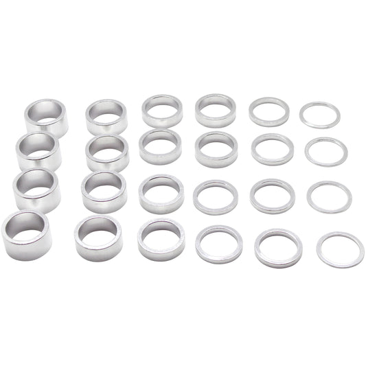 Entretoises direction PCP alu argent 1"1/8 kit complet