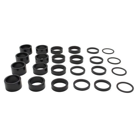 Entretoises direction PCP alu noir 1"1/8 kit complet