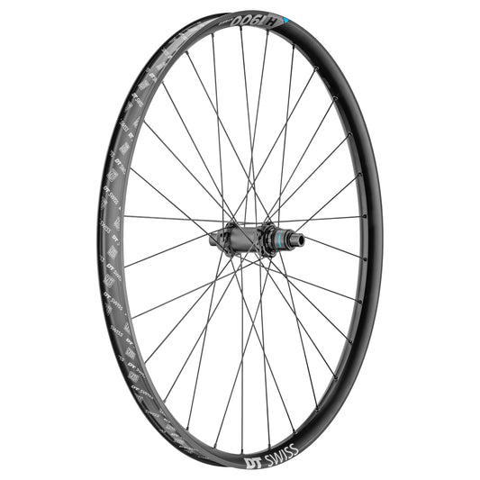 DT Swiss H1900 29" Boost tubeless ready e-MTB disc wheel centerlock rear black SRAM XD 12-speed thru-axle 12-148 35C rim max load 150kgs enduro compatible