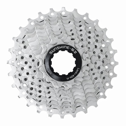 Cassette 10s. PCP 11-28 for Shimano-Sram silver MTB silver (11-12-13-14-15-17-19-21-24-28)