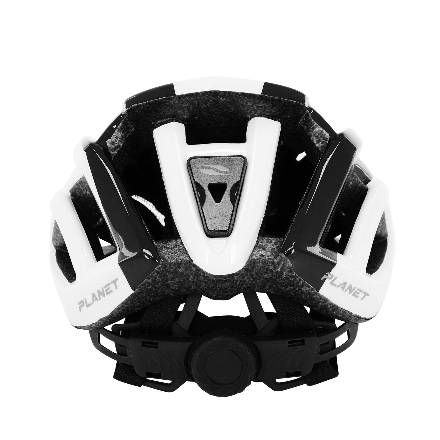 Casque vélo adulte Gist route planet blanc-noir in-mold