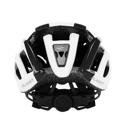 Casque vélo adulte Gist route planet blanc-noir in-mold