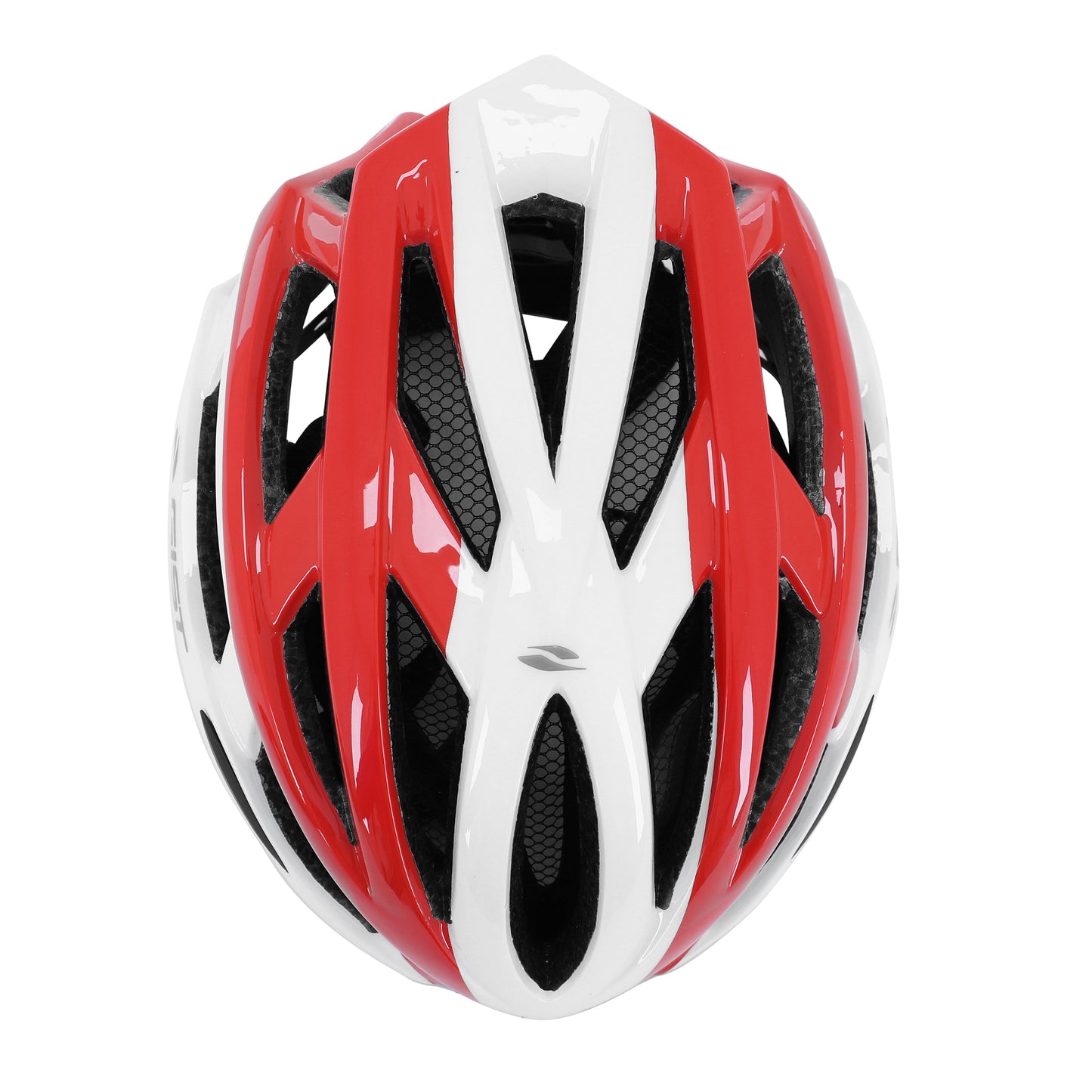 Casque vélo adulte Gist route planet blanc-rouge in-mold