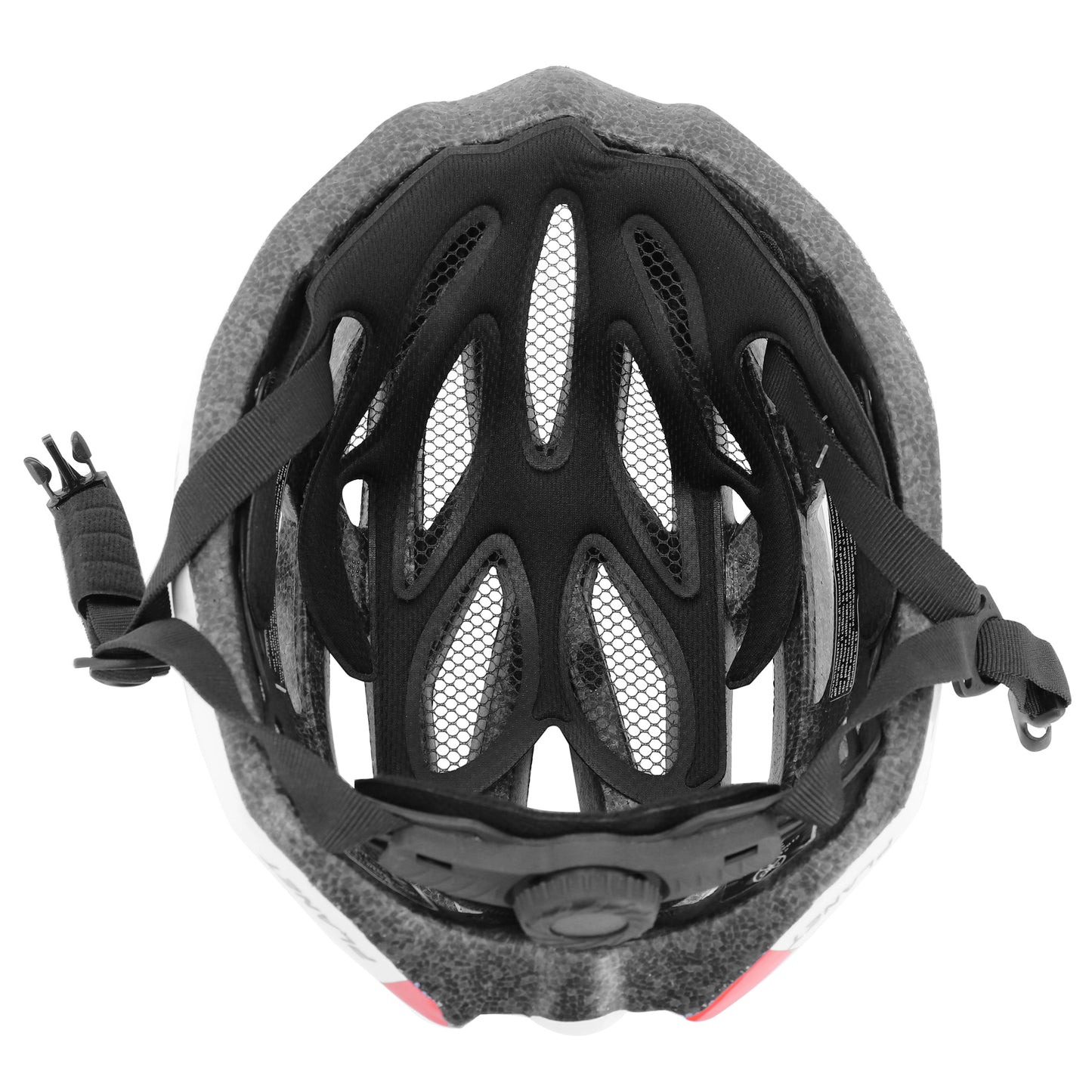 Casque vélo adulte Gist route planet blanc-rouge in-mold