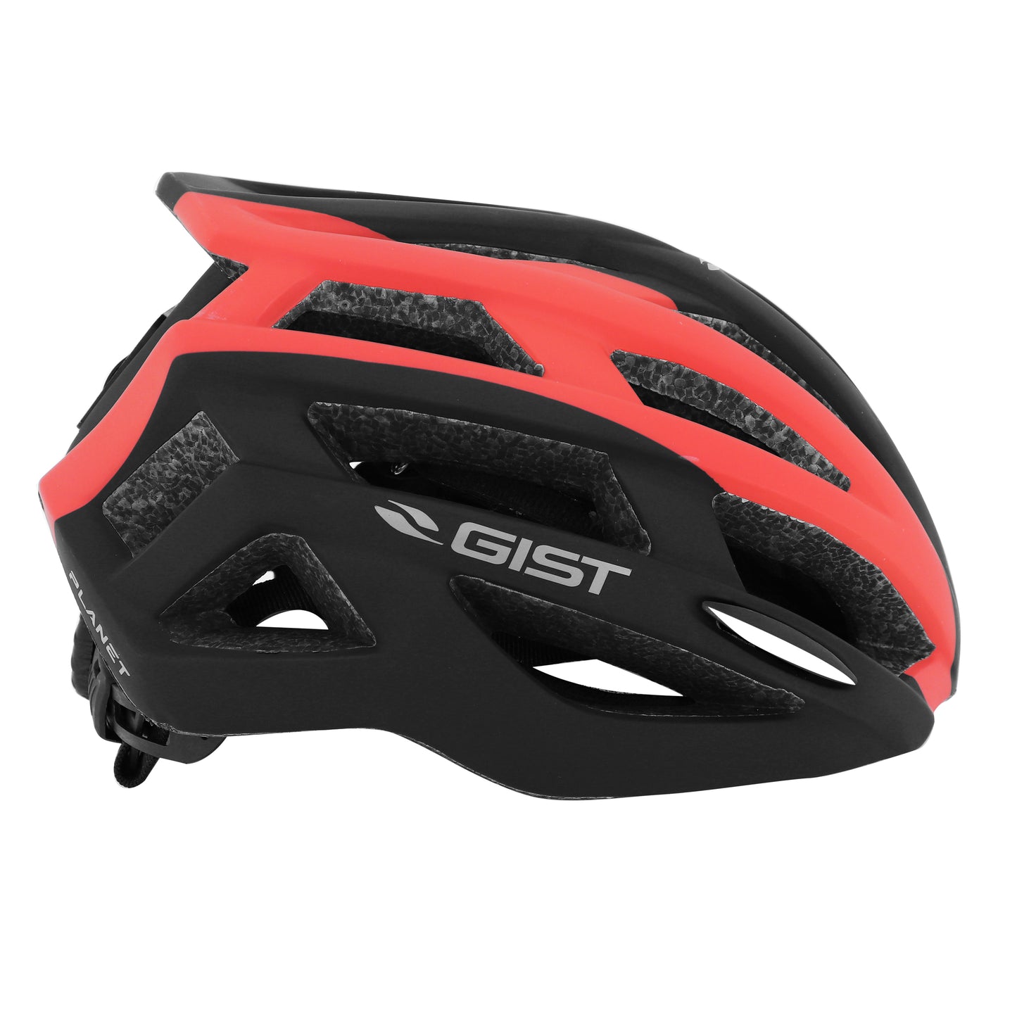 Casque vélo adulte Gist route planet noir-rouge mat in-mold