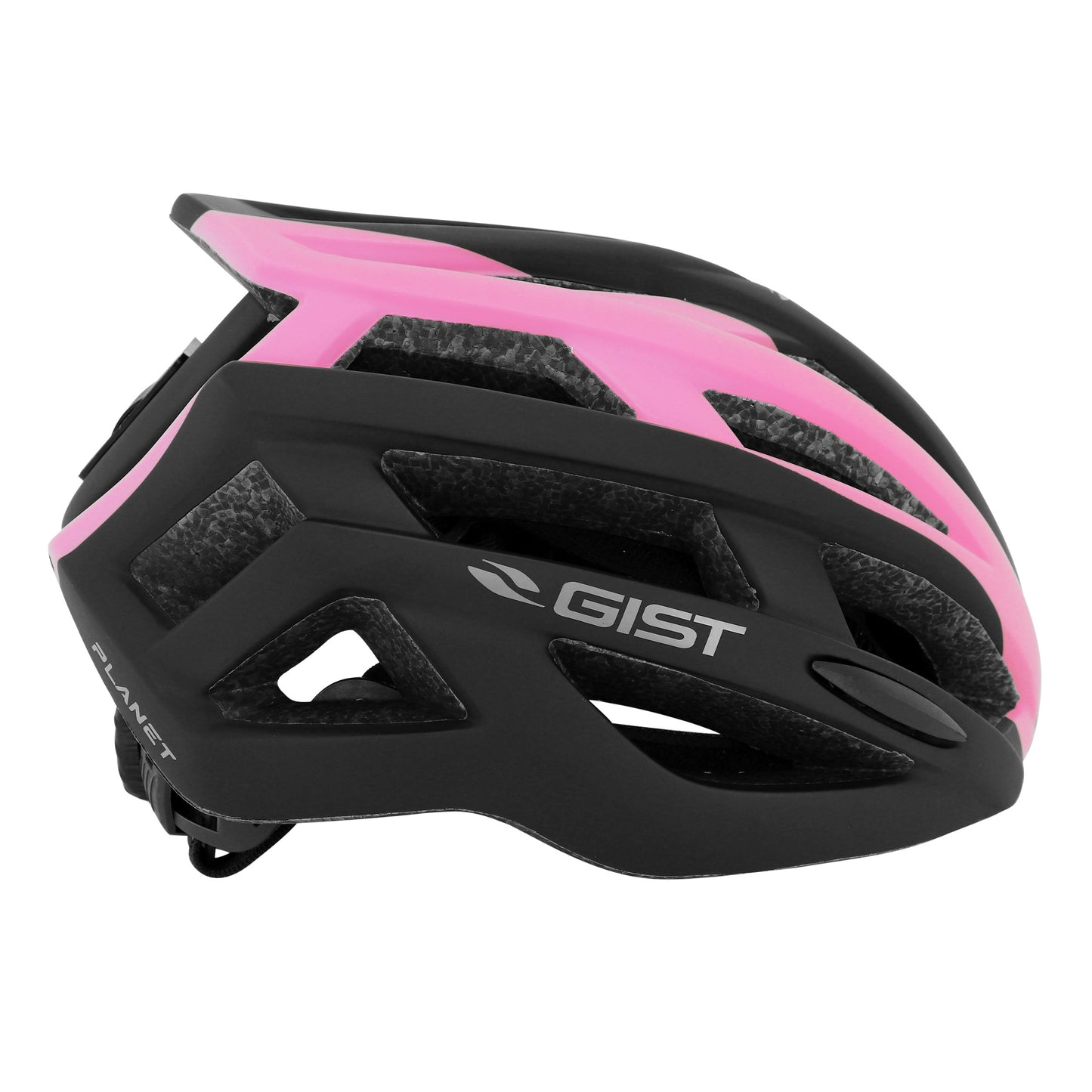 Casque vélo adulte Gist route planet noir-rose mat in-mold