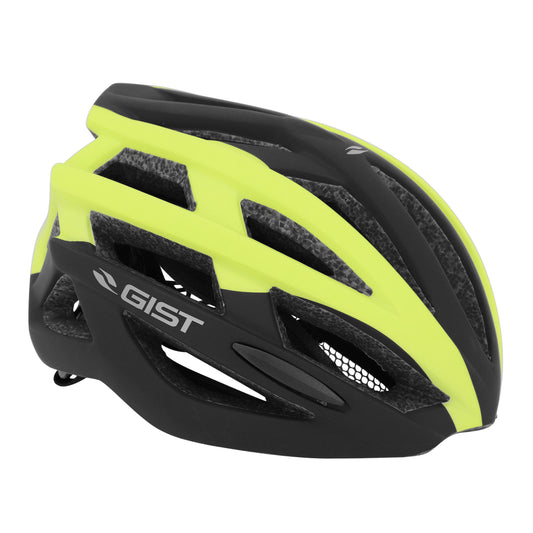 Gist Adult Road Planet Black-Yellow Matte In-Mold Cycling Helmet