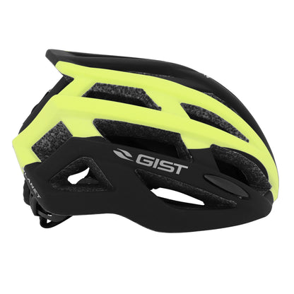 Gist Adult Road Planet Black-Yellow Matte In-Mold Cycling Helmet