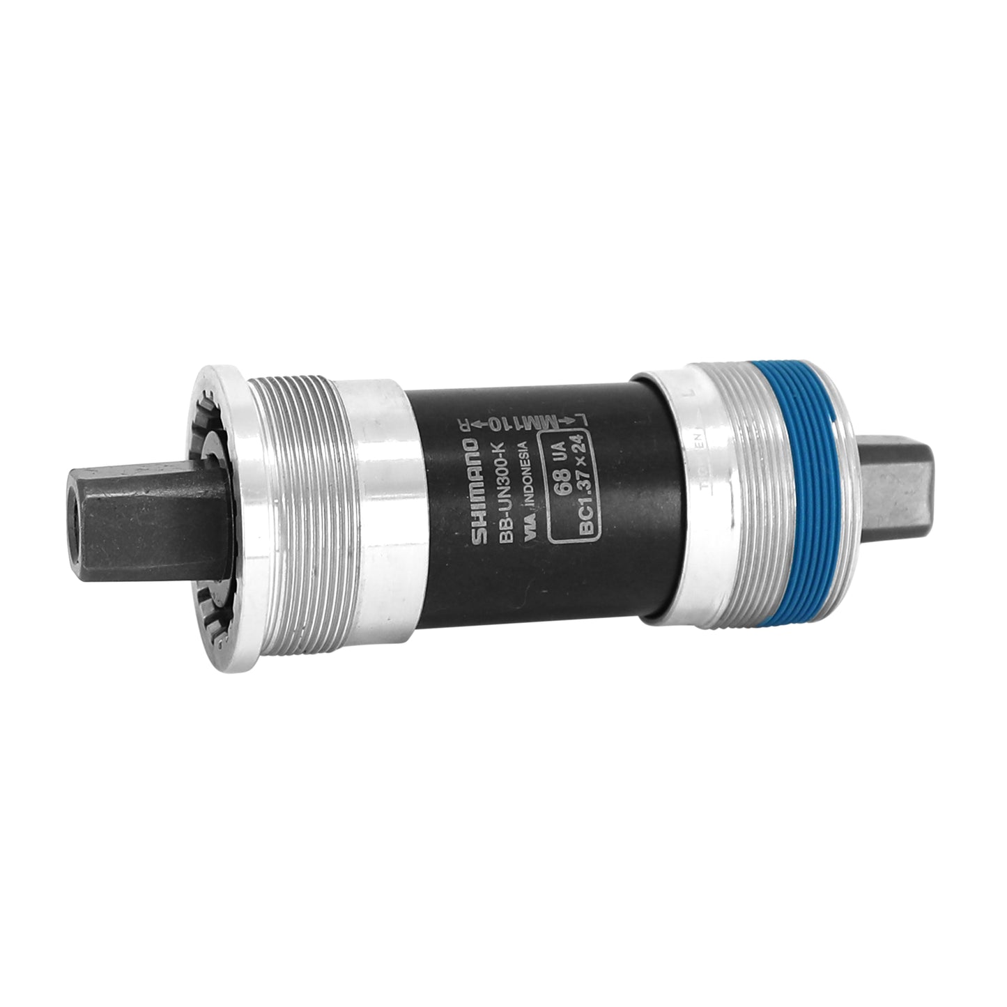 Boîtier pédalier Shimano carré un300 110mm filetage anglais - bsc - 1,37x24 avec carter