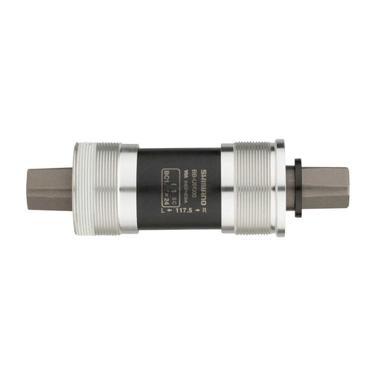 Boîtier pédalier Shimano carré un300 117mm filetage anglais - bsc - 1,37x24 avec carter