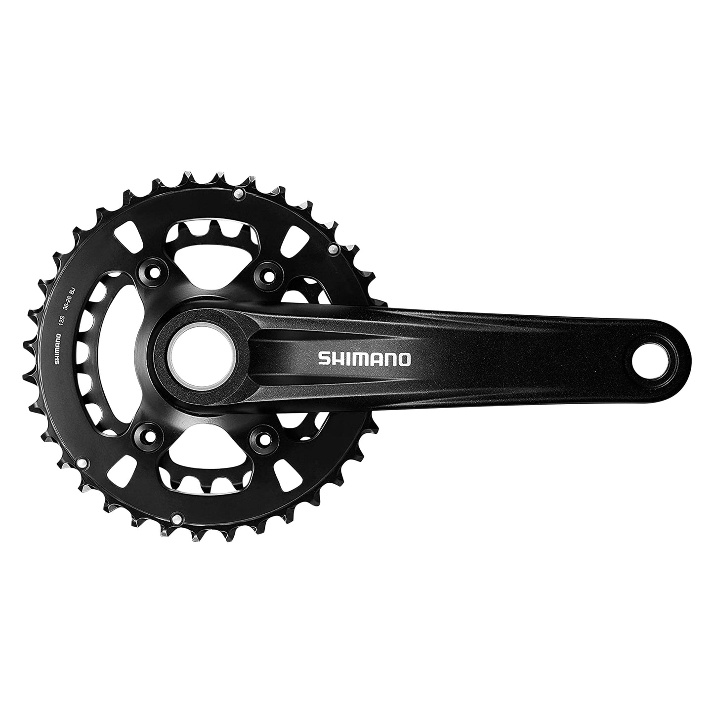 Shimano Deore M6100 Mountain Bike Crankset Black 175 36x26 Integrated Axle
