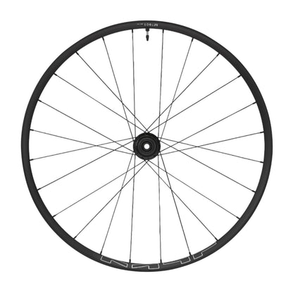 Roue VTT disque 29" Shimano MT601 Boost tubeless ready centerlock avant noir