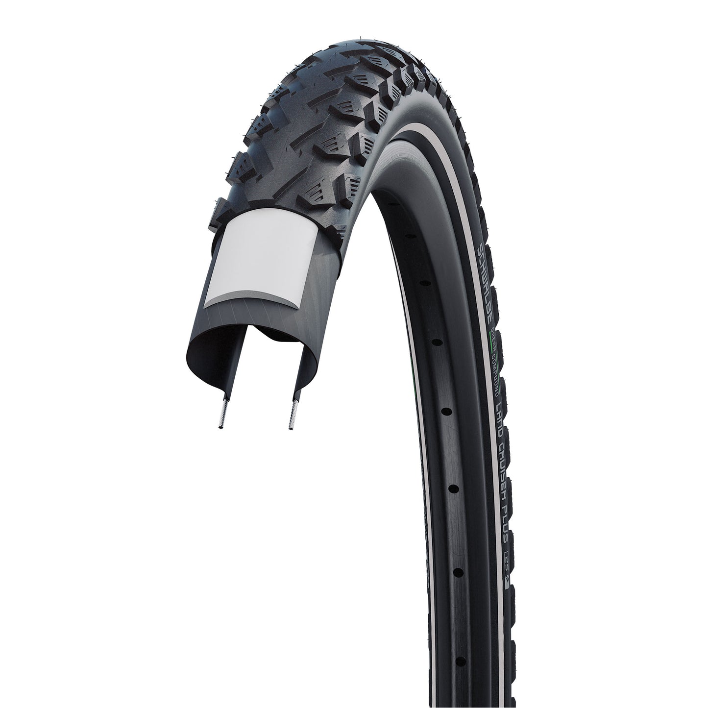 Pneu VTT 29 X 2.15 Schwalbe Land Cruiser plus TR Noir (55-622) Renfort Puncture-Guard Compatible VAE